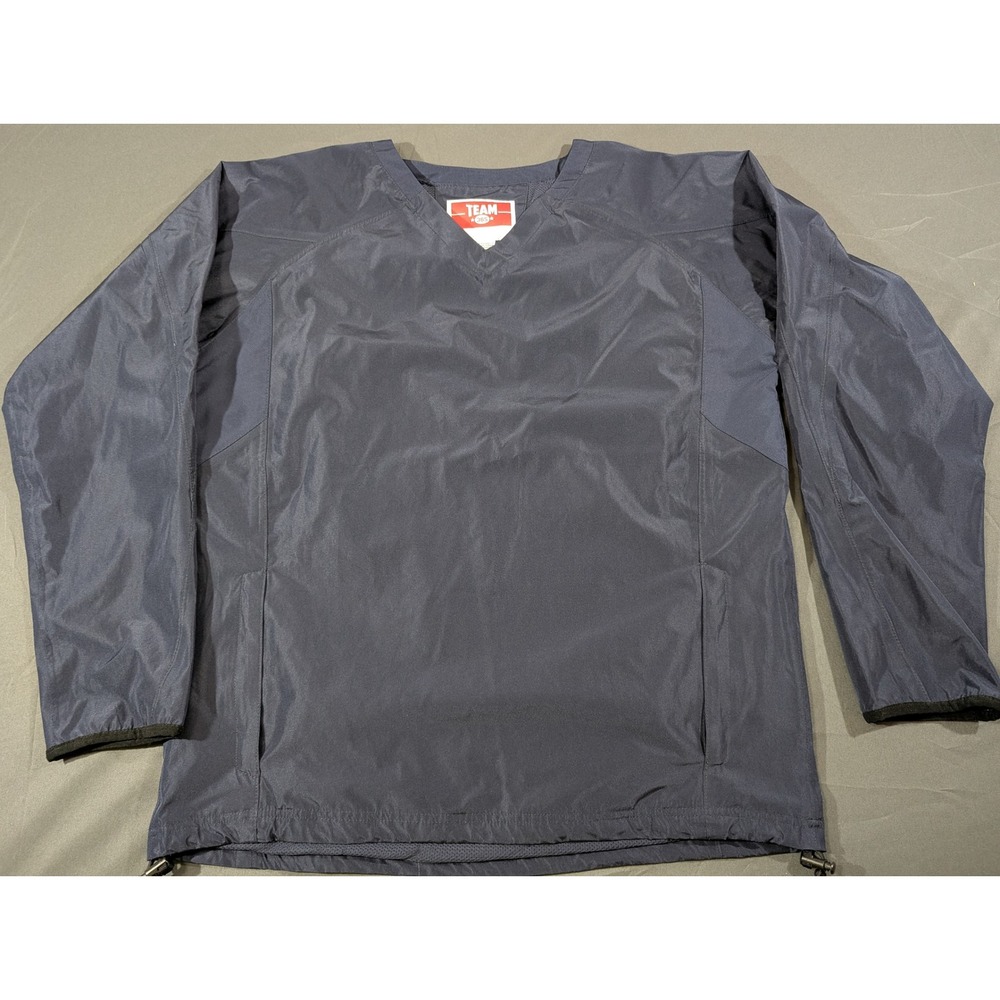 Team 365 Dominator Navy Blue V-Neck Windshirt Pullover TT84 Mens Medium